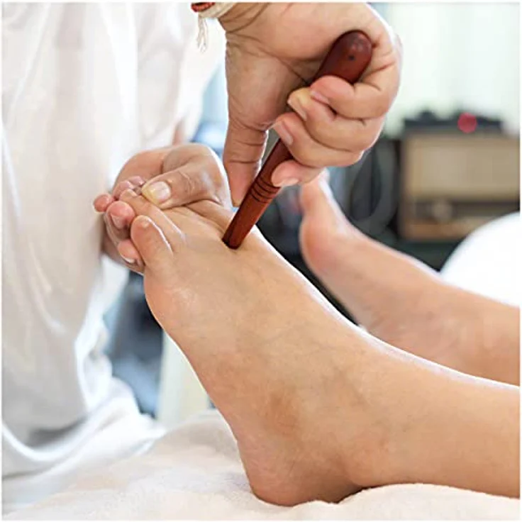 Sport-Tec Japanisches Massagestäbchen, Massagehilfe, Massagegerät, aus Hartholz – Bild 4