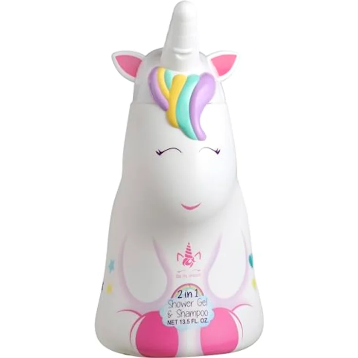 Unicorn 2in1 Duschgel & Shampoo mit milder Pflegeformel 2D Figur Einhorn 400 ml – Bild 2