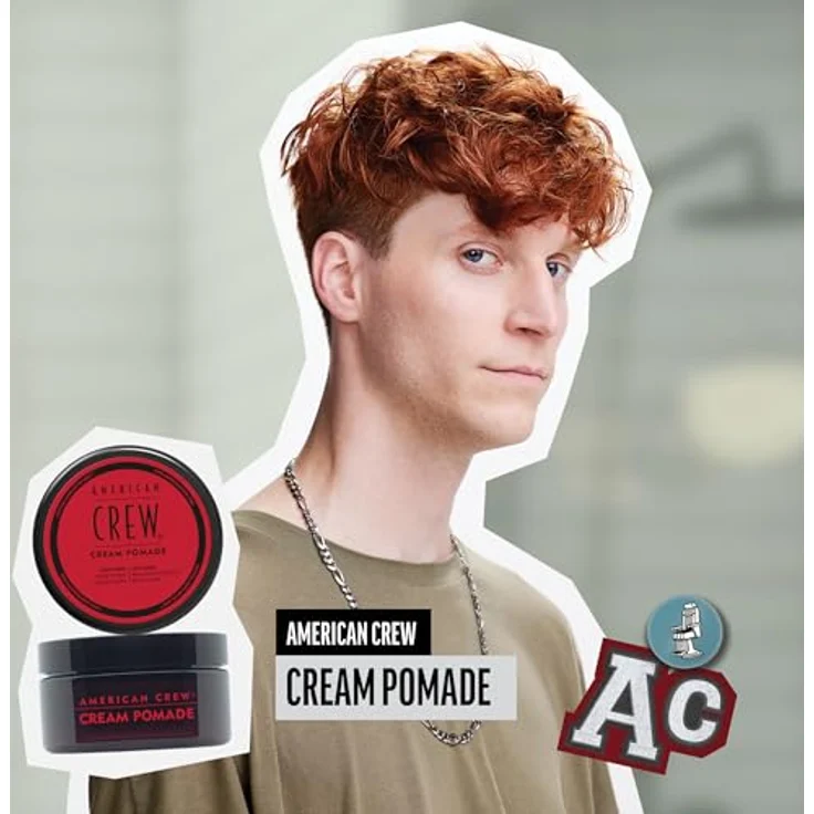 American Crew Cream Pomade, Haarpomade mit leichtem Halt und glänzendem Finish, 85 ml – Bild 2