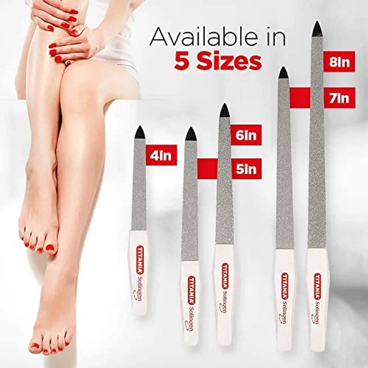 Titania Solingen Saphir-Nagelfeile 6 (Circa 15.0 cm), 1er Pack (1 x 1) – Bild 9