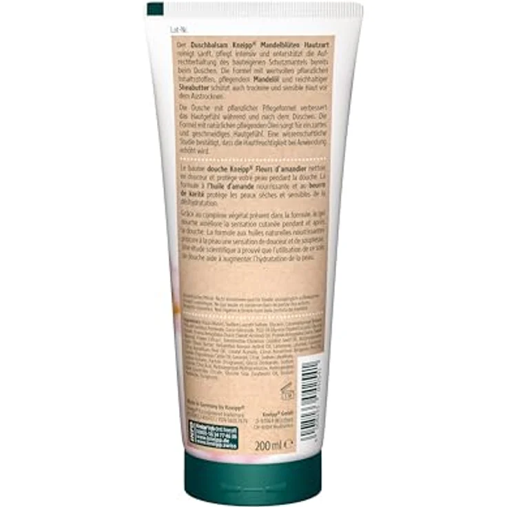 Kneipp Lieblingsmensch Geschenkset, Bodylotion und Duschbalsam für trockene & sensible Haut, 2x 200ml, Mandelblüten Hautzart Serie – Bild 4