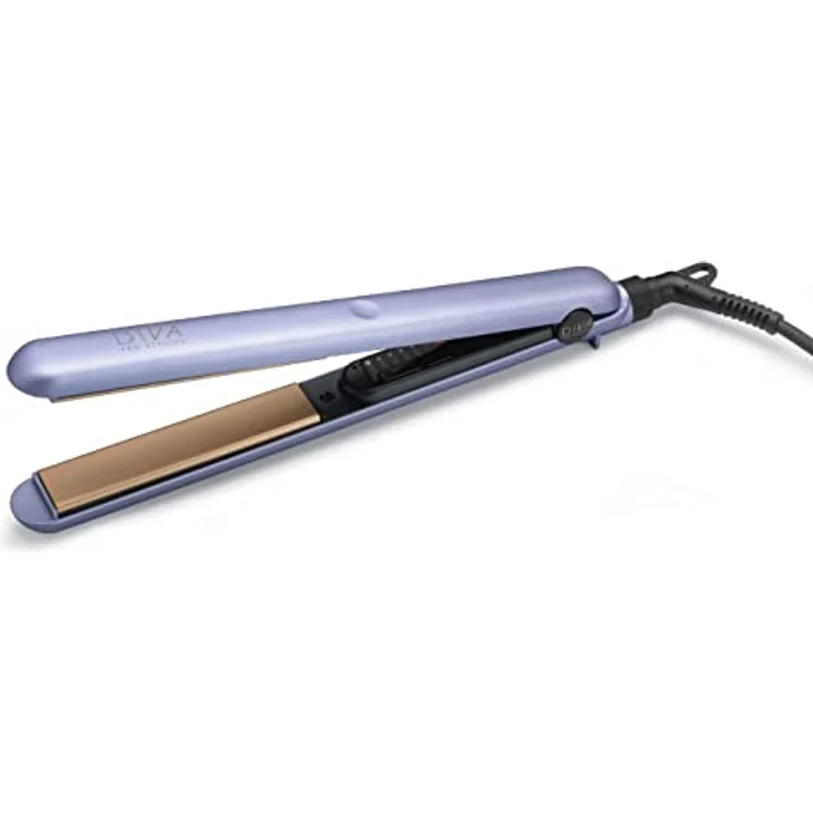 Diva Pro Styling Elite Glätteisen - Ultraschnelles Aufheizen - Variable Hitzeeinstellung, rosa für seidig glattes Haar – Bild 2