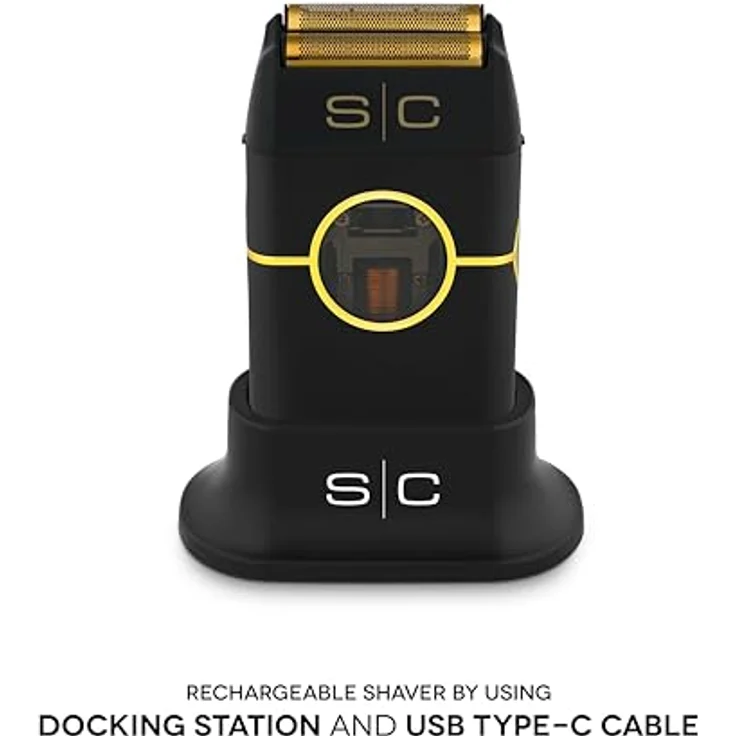 Stylecraft Instinct Metal Shaver Black, Doppelfolienrasierer mit Vektor-Motor und ultraschneller Rasiergeschwindigkeit – Bild 4