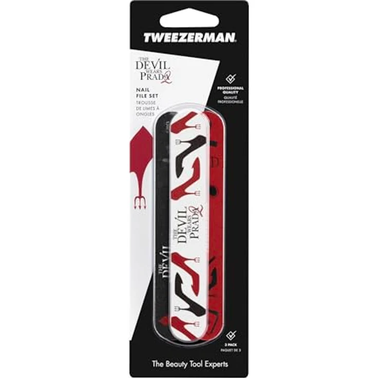 Zwilling Beauty Nagelfeilen Devil Wears Prada 2, Unisex Set mit präzisem Kürzen und Formen der Nägel, schwarz/rot/weiß – Bild 7