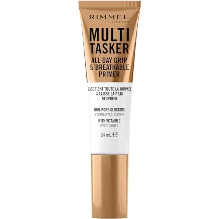 Rimmel Multi-Tasker All Day Grip & Breathable Primer, Gel-Textur Make-up Grundierung mit Hyaluronsäure, 24 ml