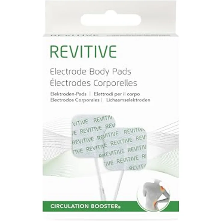 REVITIVE Oberschenkel-Pads, große Elektrodenpads für Reizstromgeräte, wiederverwendbar und hautfreundlich