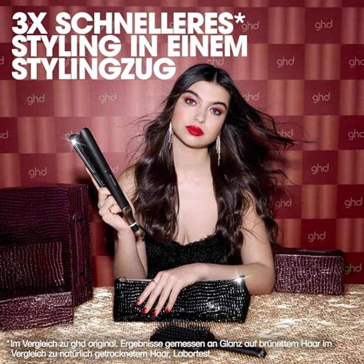 ghd chronos™ Geschenkset, Glätteisen mit HD-Motion Responsive Technologie und Hitzeschutz-Etui, Schwarz – Bild 3