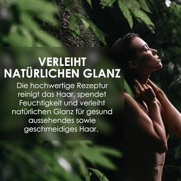 Jean & Len Feuchtigkeit Shampoo Rosemary & Ginger, für trockenes und sprödes Haar, 300 ml, ohne Parabene und Silikone, mit Feuchtigkeitskomplex und würzig-frischem Duft – Bild 4