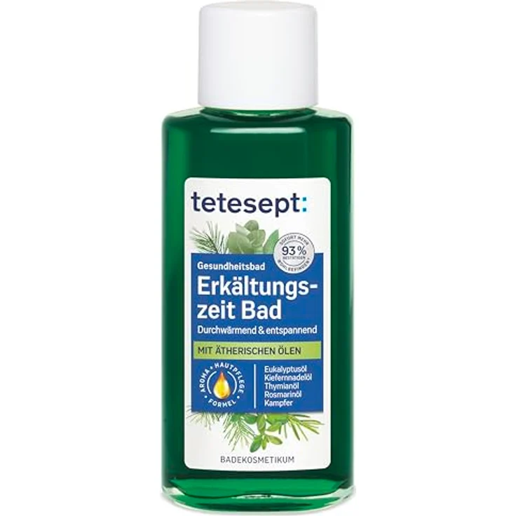 Tetesept Erkältungszeit Bad, entspannender Badezusatz für ein wohltuendes Vollbad, 125 ml – Bild 7