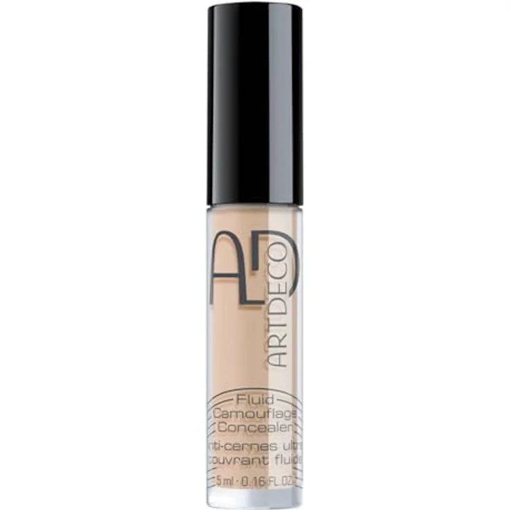 ARTDECO Fluid Camouflage Concealer - 02 yellow/neutral light, Stark deckender Concealer ohne Maskeneffekt - 1 x 5 ml