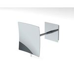 Primaster Wand-Kosmetikspiegel 5-Fach eckig Schminkspiegel Kosmetikspiegel