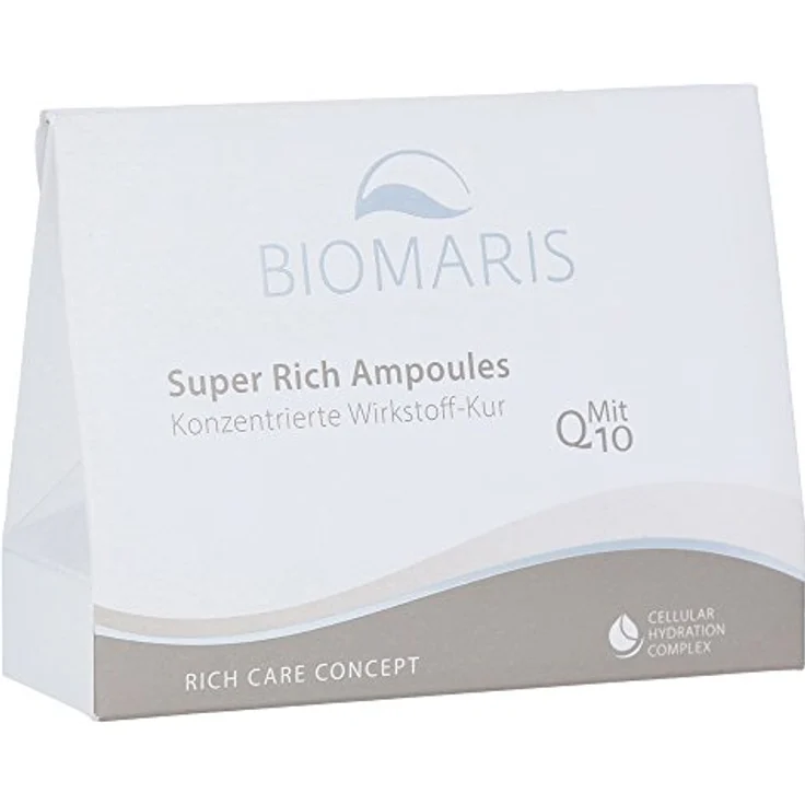 BIOMARIS Super rich Ampoules 30 ml, intensiv pflegendes Gesichtsserum mit Q10 für frisches Aussehen – Bild 1