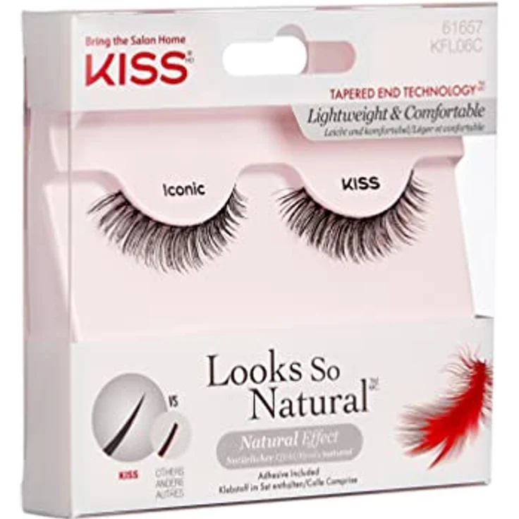KISS Look So Natural künstliche Wimpern Iconic 2 St. - Natürlich aussehende Fake Lashes, 2 Stück – Bild 5