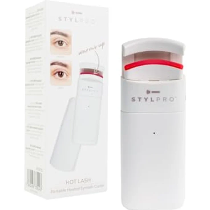 StylPro Hot Lash, Beheizte Wimpernzange mit sanfter Wärme, inklusive Reiseetui und Batteriestandsanzeige – Bild 1