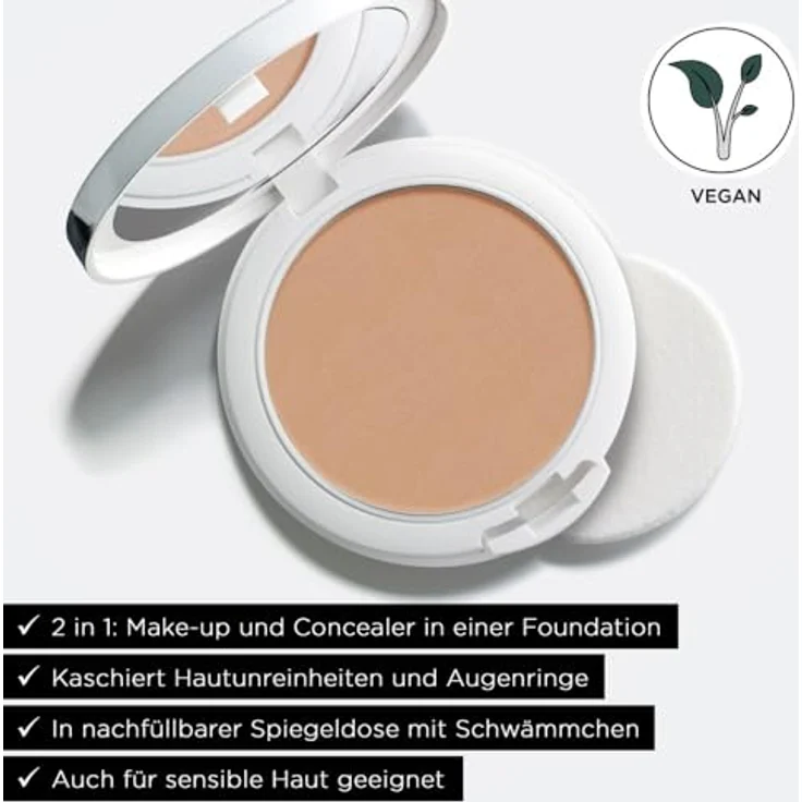 ARTDECO All In One Cream Foundation, cremige Kompakt-Foundation mit halbmattem Finish, 24h Haltbarkeit, 11 g – Bild 4