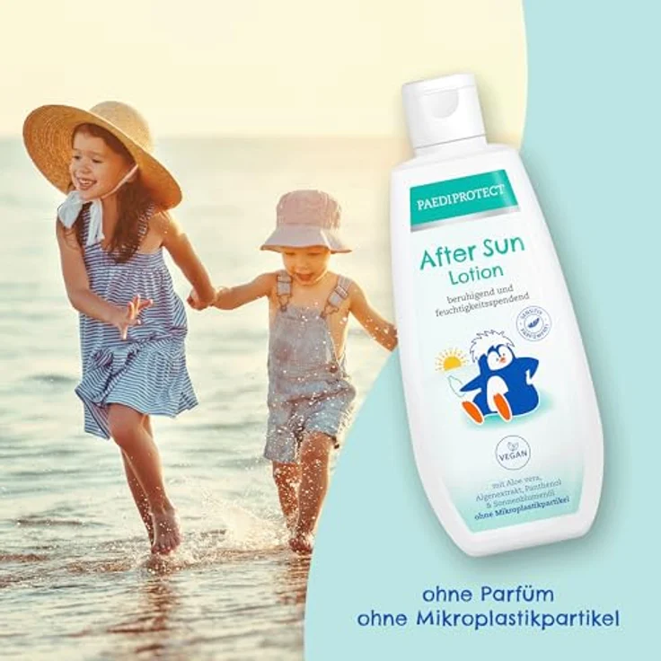 PaediProtect After Sun Lotion (200 ml), Natürlich vegan, parfümfrei, ohne Mikroplastik – Bild 2