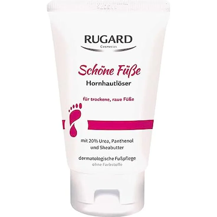 RUGARD Schöne Füße Hornhautlöser, 50 ml - Reduziert Hornhaut sanft, mit 20% Urea, Panthenol und Sheabutter