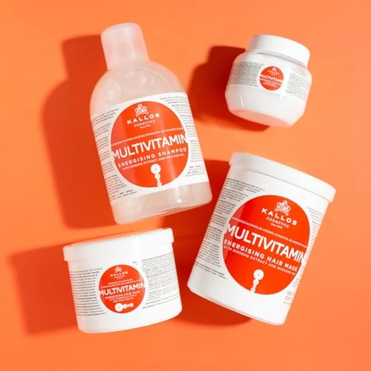 Kallos Cosmetics Multivitamin Haarmaske Für Trockenes Haar 1000 ml – Bild 3