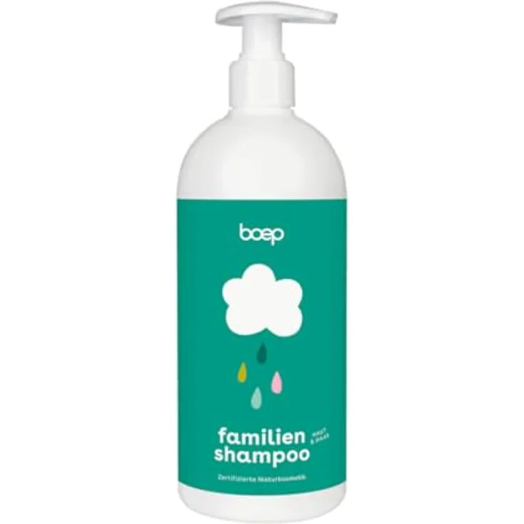 boep Familienshampoo 2-in-1 | Mildes Shampoo und Duschgel für Kinder & Erwachsene, beruhigende Pflege mit Bio-Ringelblumenextrakt, vegane Naturkosmetik (500ml)