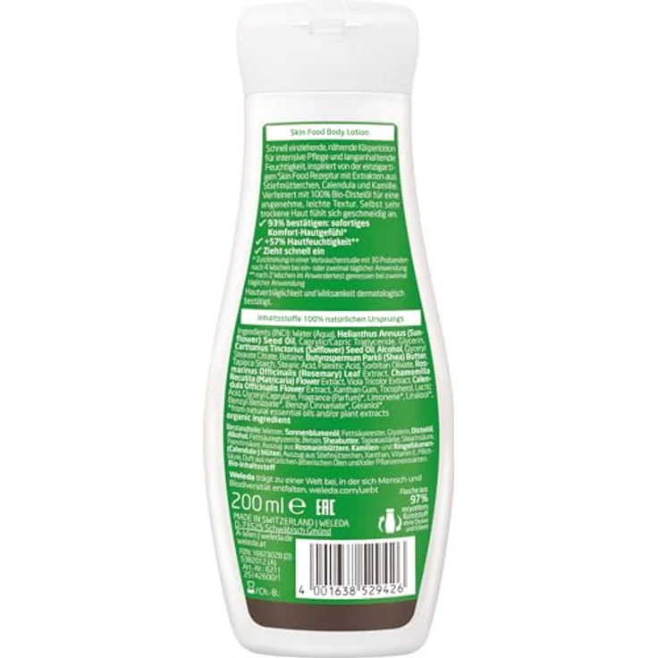 Weleda Skin Food Pflegende und feuchtigkeitsspendende Körperlotion 200 ml – Bild 2