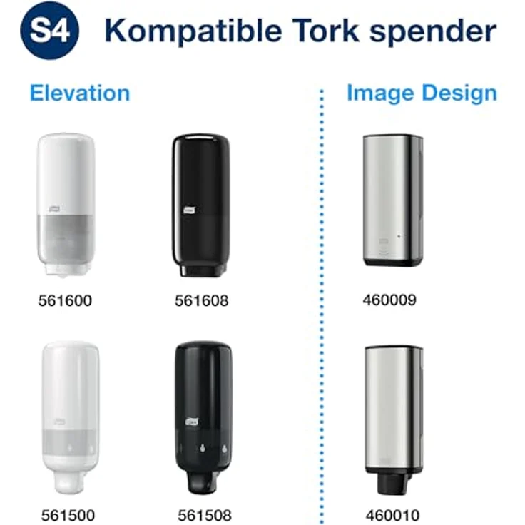Tork Handschaumseife S4, transparente Flüssigseife, 1000 ml, parfümfrei, 99 % natürliche Inhaltsstoffe – Bild 5