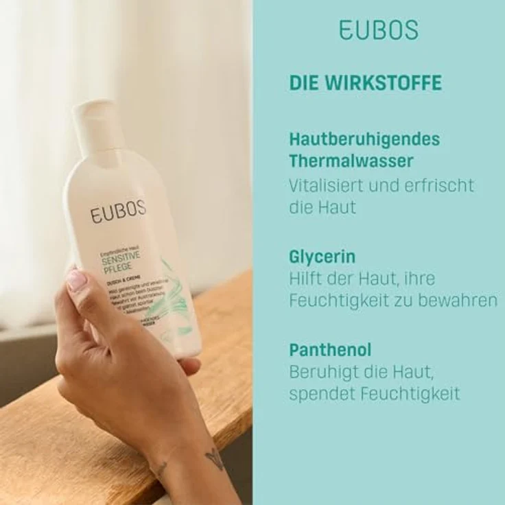 Eubos Dusch & Creme Nachfüllbeutel 400ml für normale bis trockene Haut, dermatologisch getestete Hautverträglichkeit – Bild 4
