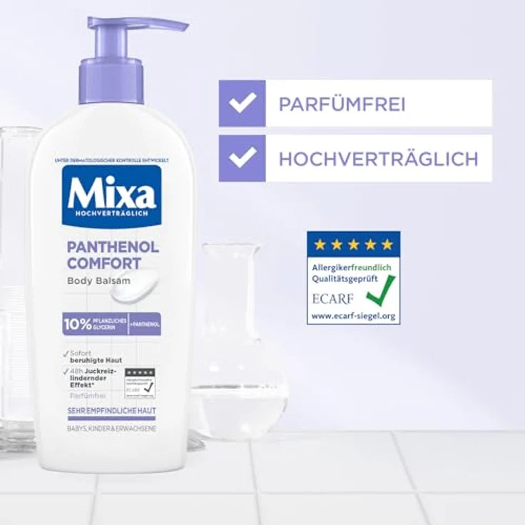 Mixa Pflege Panthenol Comfort Body Balsam Bodylotion 250 ml – Bild 8