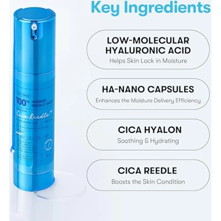 VT COSMETICS Hydrop Reedle Shot 100Hl, Hyaluronsäure Microneedling Serum mit Cica Reedle, 50 ml – Bild 4