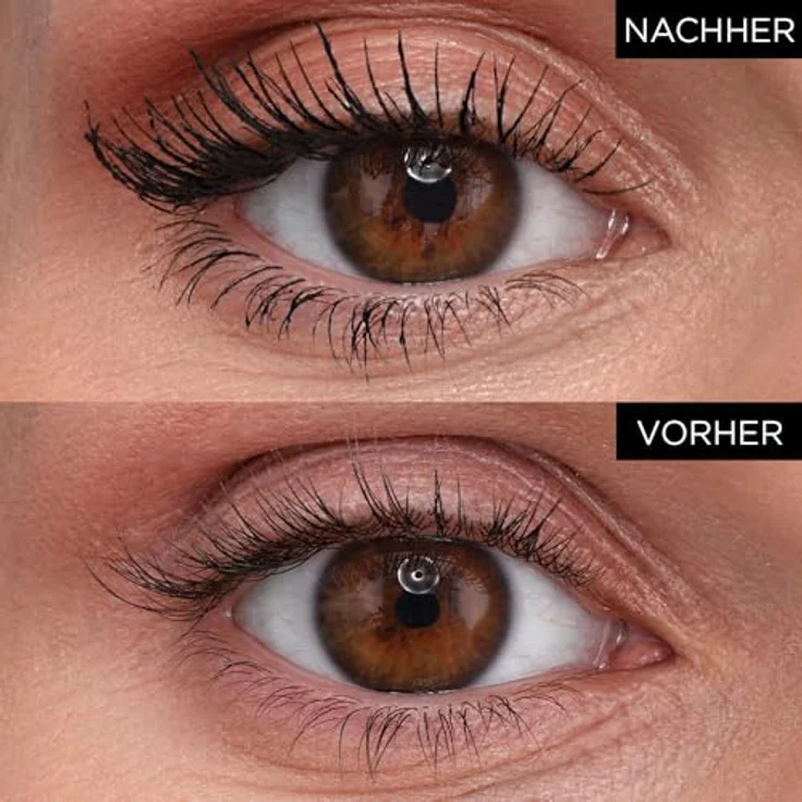 EVELINE WONDER MATCH INTENSE BLACK, Mascara mit wasserfester Formel, Volumen- und Längeneffekt, 7 ml – Bild 5