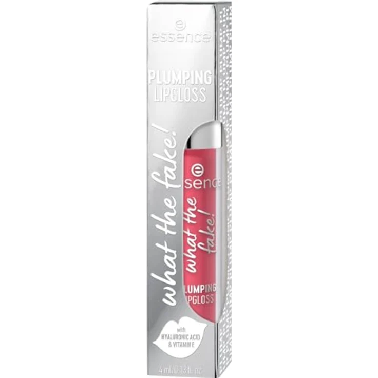 Essence Aufpolsternder Lipgloss "What the Fake!" - 4 ml mit Hyaluronsäure und Vitamin E, Farbe 101 Hand Squeeze – Bild 3