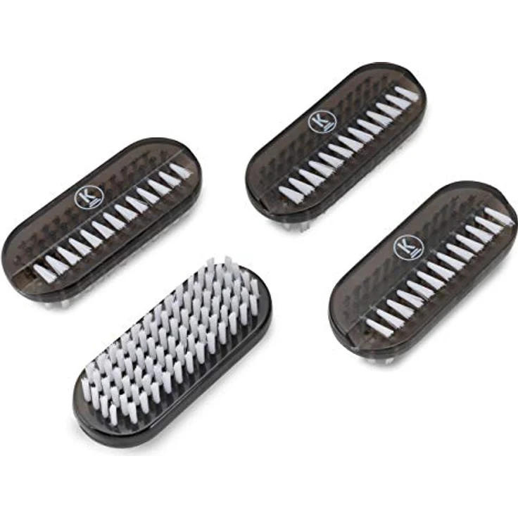 K-Pro Hand Nagelbürste Handbürste für Gelnägel - Kunststoff, schwarz 4 Stück Set - Preisvergleich – Bild 4