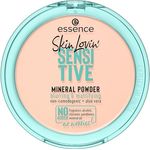essence cosmetics Skin Lovin' SENSITIVE MINERAL POWDER, Puder, Nr. 01 Translucent, nude, beruhigend, fixierend, mattierend, pflegend, matt, natürlich, transluzent, vegan, Nanopartikel frei (9g)
