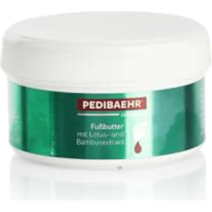 Pedibaehr Fußbutter Green Asia, mit Lotus- und Bambusextrakt, Vitamin E, 125 ml – feuchtigkeitsspendend, auch für Diabetiker