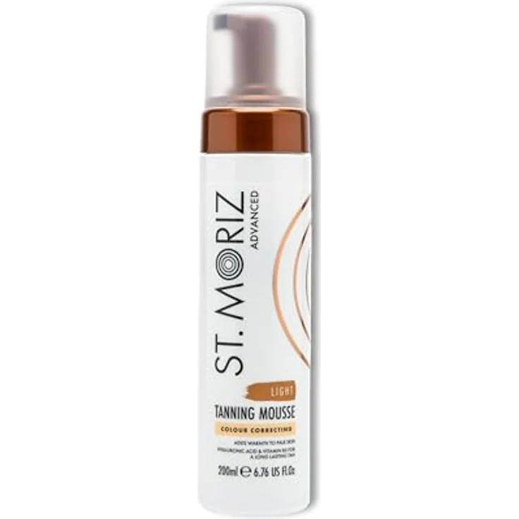 ST. MORIZ Advanced Colour Correcting Tanning Mousse, Selbstbräuner für helle Haut mit Hyaluronsäure, dermatologisch getestet, 200ml – Bild 1