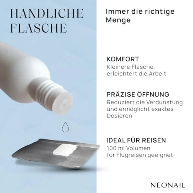 NÉONAIL UV Gel Polish Remover Aceton 100 ml - Zum Entfernen von UV Nagellack, Tips, Kleber oder Acrylnägeln geeignet – Bild 6