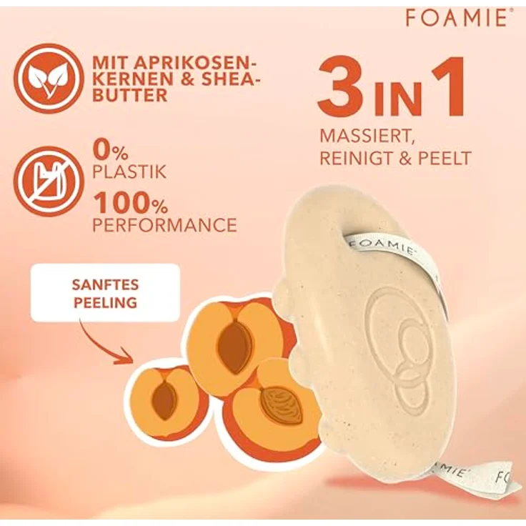 FOAMIE Feste Duschpflege - More Than a Peeling 80 g – Bild 4