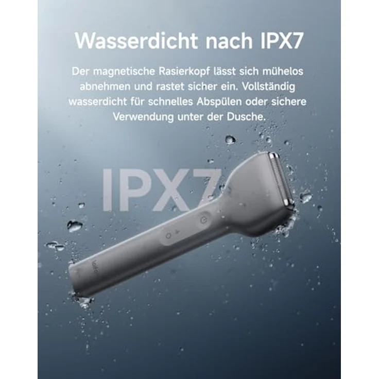 Laifen T1 Pro, Elektrorasierer für Herren mit 12.000 Schnitten/min, 100 Minuten Akkulaufzeit, IPX7 wasserdicht, Aluminiumlegierung, Reisetauglich – Bild 5
