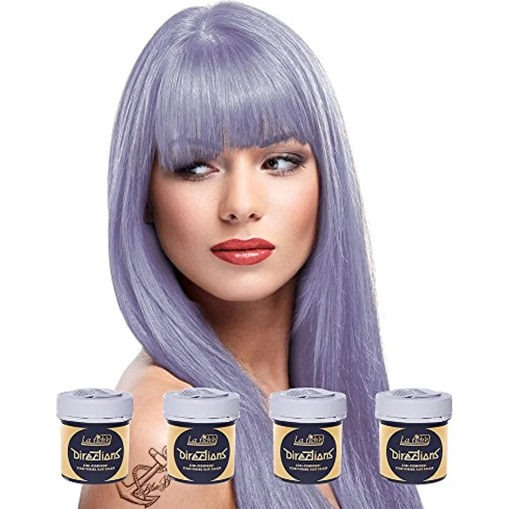 La Riche Directions Semi-Permanent Hair Colour Dye, 4 x Wisteria, 85 g pro Dose, mischbare Farbtöne – Bild 1