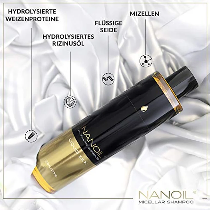 NANOIL Liquid Silk Micellar Haarshampoo 300 ml – Bild 3