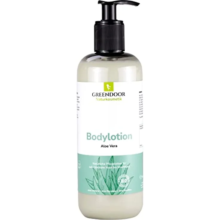 GREENDOOR SPARPACKUNG Bodylotion Aloe Vera, Körperlotion in Top Manufaktur-Qualität ohne Silikon, ohne Parabene, vegan, Body Lotion 500 ml