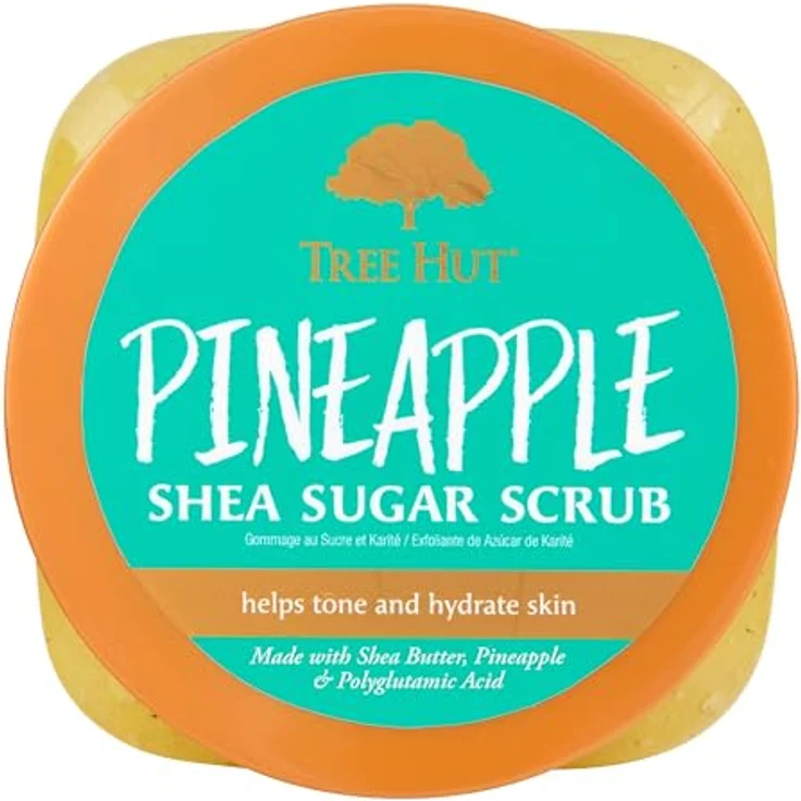 Tree Hut Pineapple Shea Sugar Scrub | Peeling-Körperpeeling entfernt abgestorbene, trockene Haut | Pflegende essentielle Körperpflege, 532 ml – Bild 2