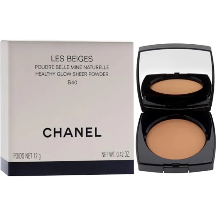 CHANEL Les Beiges Healthy Glow Sheer Powder - B40 (12 g), Kompaktpuder in natürlicher Farbe – Bild 3