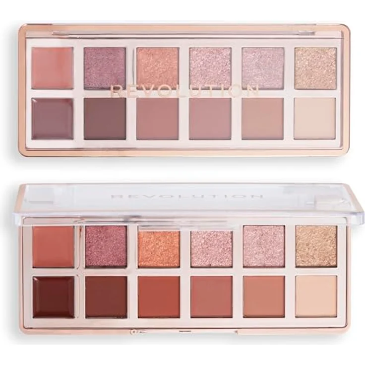 Makeup Revolution The Icon Palette Lidschattenpalette The True Icon Bronze, 12x0.7 g, hochpigmentierte Farben mit mattem und schimmerndem Effekt – Bild 6