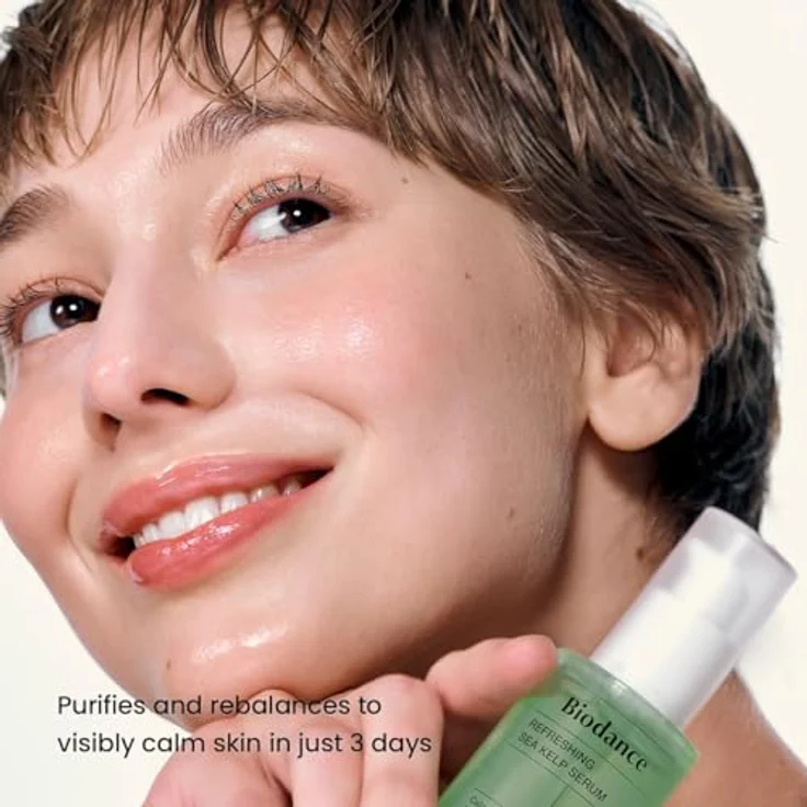 Biodance Refreshing Sea Kelp Serum, Gesichtsserum mit Niacinamid und Vitamin E, 30 ml, feuchtigkeitsspendend und porenverfeinernd – Bild 3