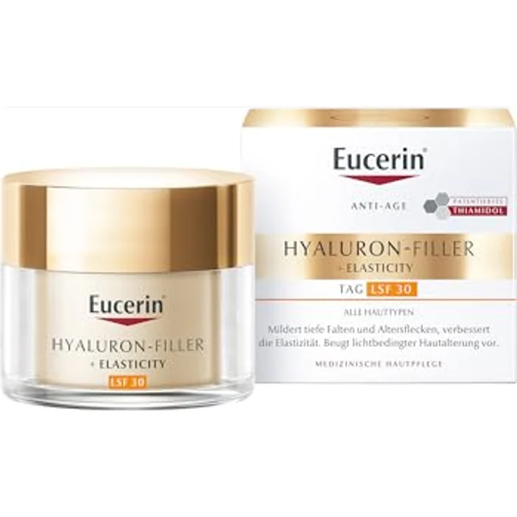 Eucerin Hyaluron Filler Elasticity Day Creme LSF 30 - 50 ml mit pflegender Wirkung für alle Hauttypen – Bild 2