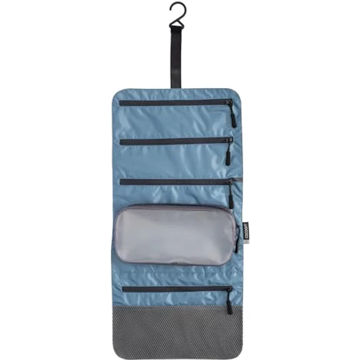 Cocoon Hanging Toiletry Kit Minimalist Light, Necessaire, wasserdicht, schwarz, mit 4 Fächern und Aufhängehaken – Bild 3