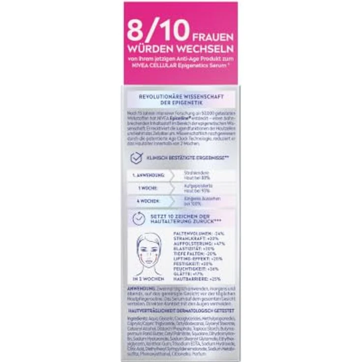Nivea Cellular Epigenetics, Verjüngendes Serum mit Age Clock Technologie®, 15 ml – Bild 10