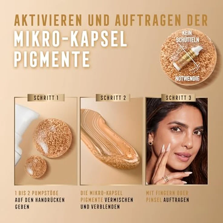 MAX FACTOR Foundation Miracle Pure Hydratint Essence 6 Medium-Deep, 30 ml, vegane Feuchtigkeitsformel mit 24 Stunden Hydration und natürlichem Glow – Bild 7