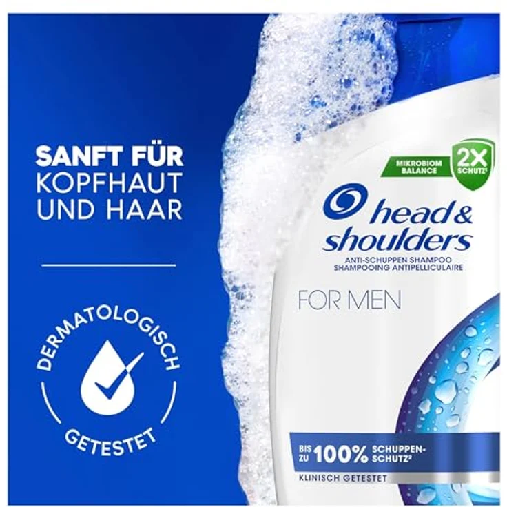 Head & Shoulders Anti-Schuppen-Shampoo For Men 300ml Tägliche Anwendung, Bis Zu 100 Prozent Schuppenschutz Klinisch Getestet, Jeder Haar- Und Kopfhauttyp, Duft für Männer – Bild 5