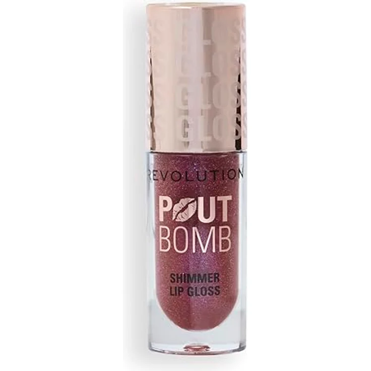 Makeup Revolution Shimmer Gloss Glitzer-Lipgloss, 4.5 ml, feuchtigkeitsspendend mit großem Glanz – Bild 3